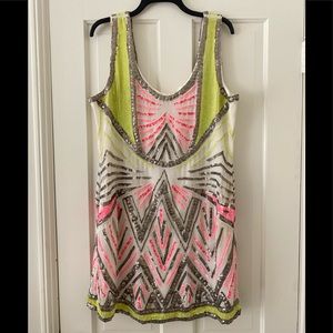 Beaded sequins neon mini sexy vegas dress bachelorette party fun